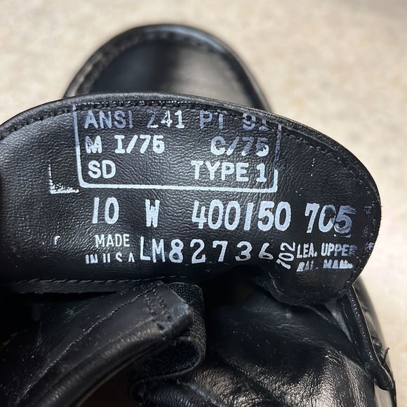 Iron Age leather steel toe work shoe, size 10 W - Picture 6 of 7